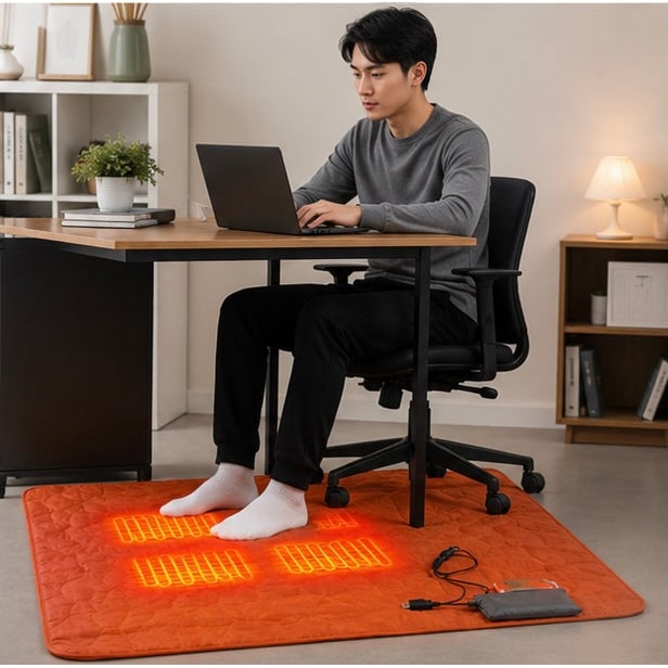 USB Powered Heated Camping Sleeping Pad with Adjustable Temperature and Multiple Heating Zones