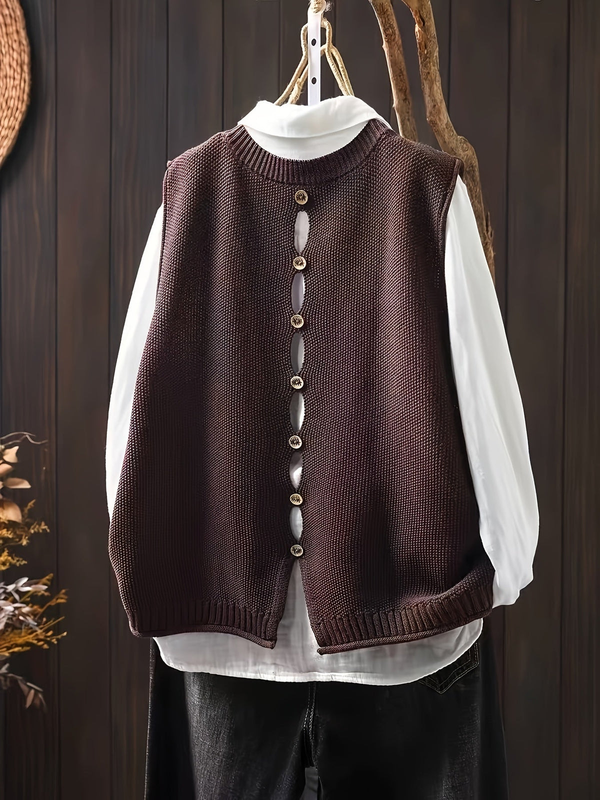 Rhoda | Knit Sweater Vest