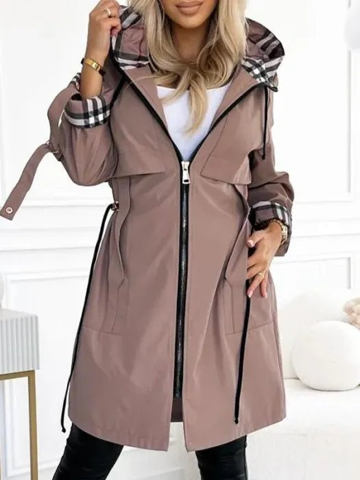 Sloane | Women's Hooded Rain Jacket Waterproof Zip Up