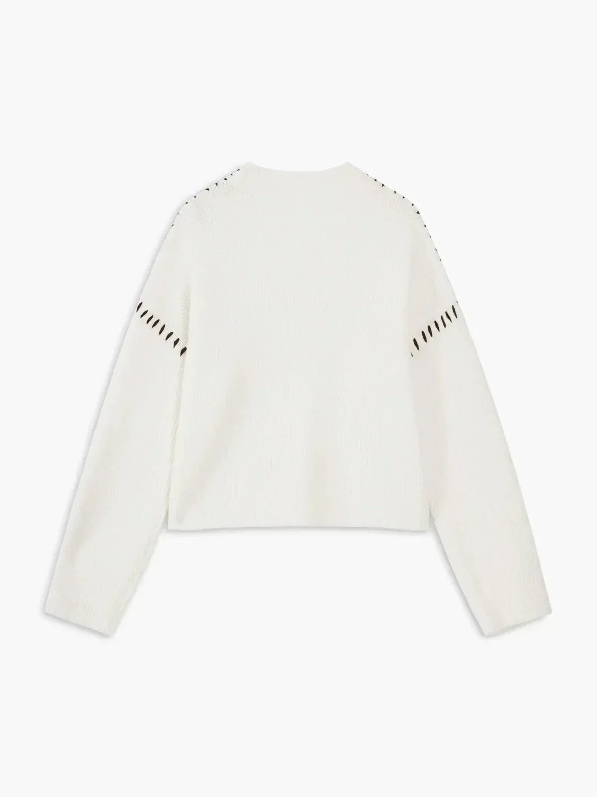 Eileen | Oversized Mock Neck Black Sweater