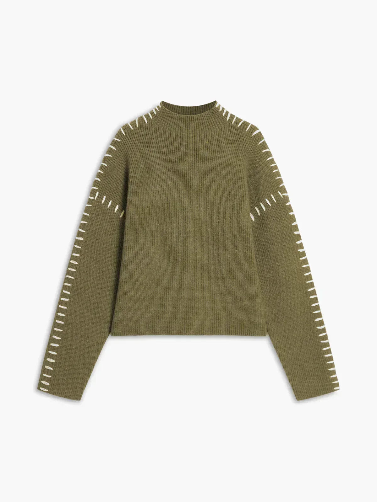 Eileen | Oversized Mock Neck Black Sweater
