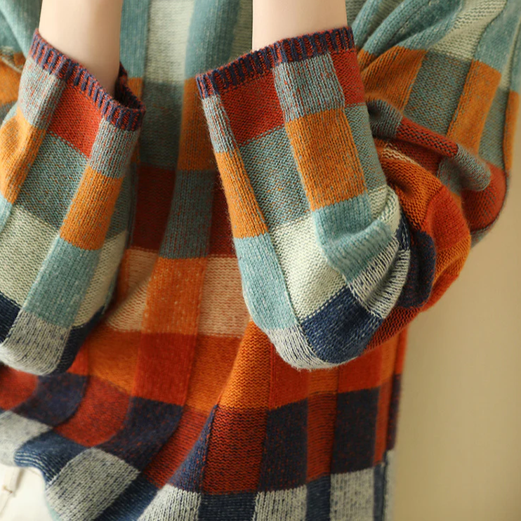 Cecelia | Colorblock Turtleneck Sweater