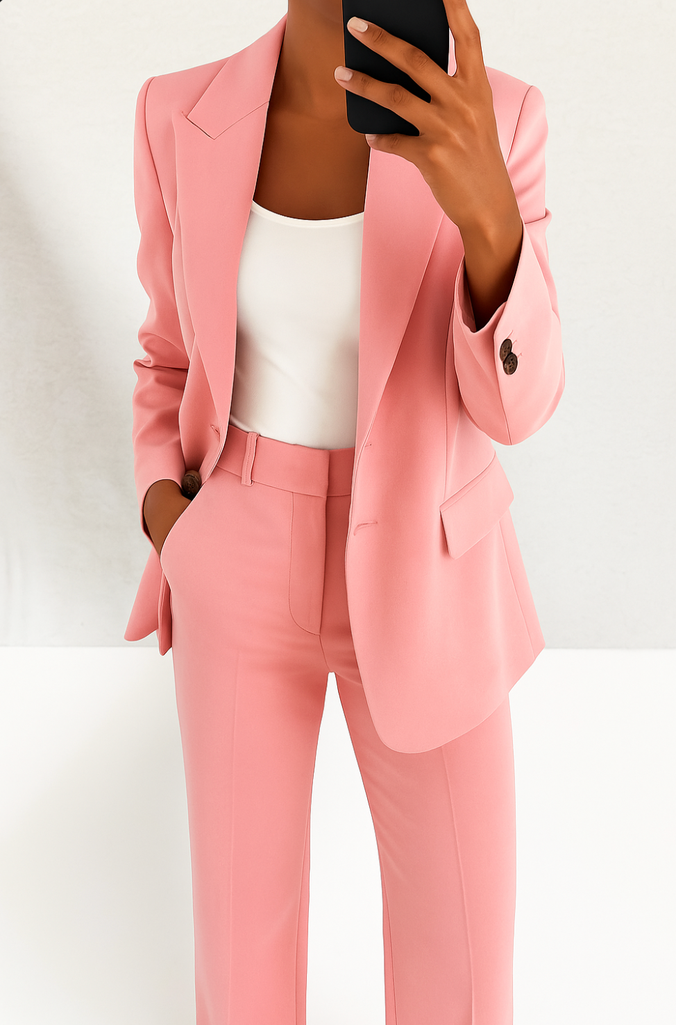Megan | Women's Elegant Pantsuit Lapel Collar Blazer and Pants