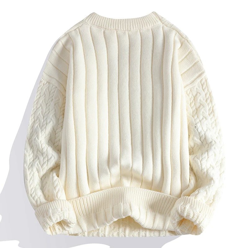 Vidal | Men's Cable Knit Wool Blend Sweater