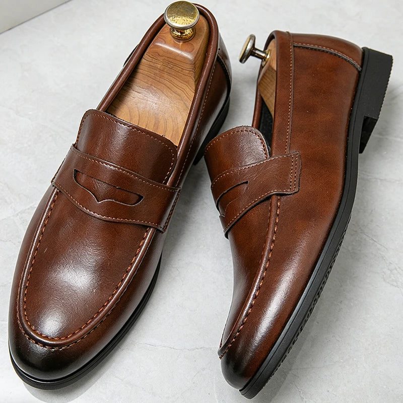 Vincent | Men's Leather Chunky Loafers