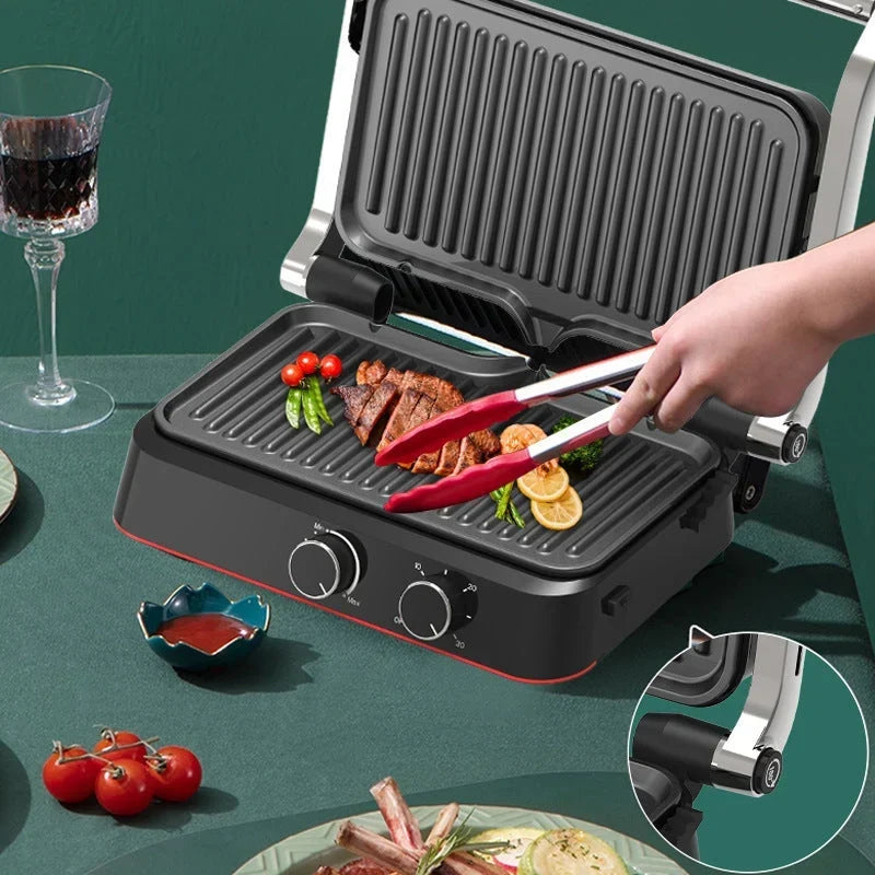 Waffle & Grill Maker | 180° Rotating Non-Stick Plates | 1500W