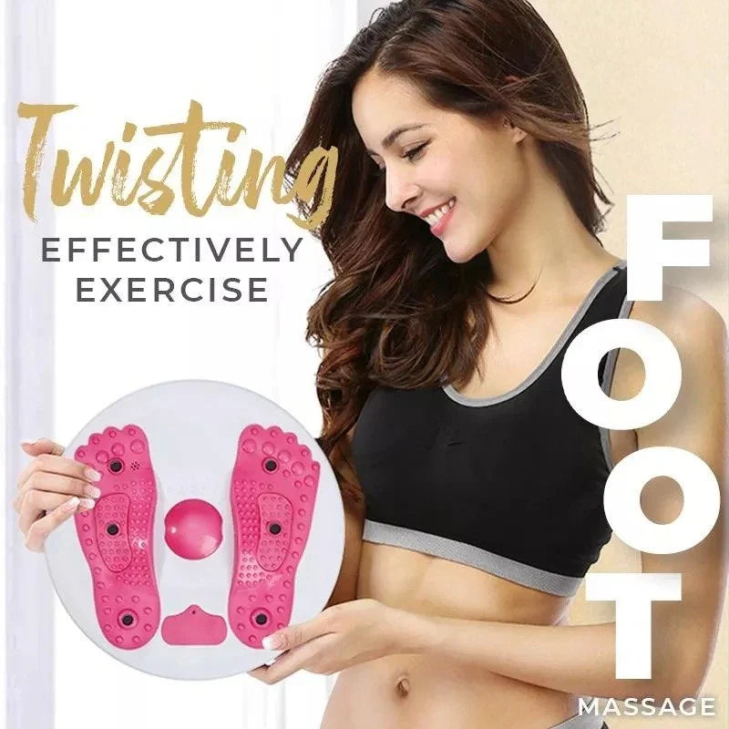 Waist Trainer | Highly Springy Twist Rope & Reflexology Wave Plate | 120 kg Capacity