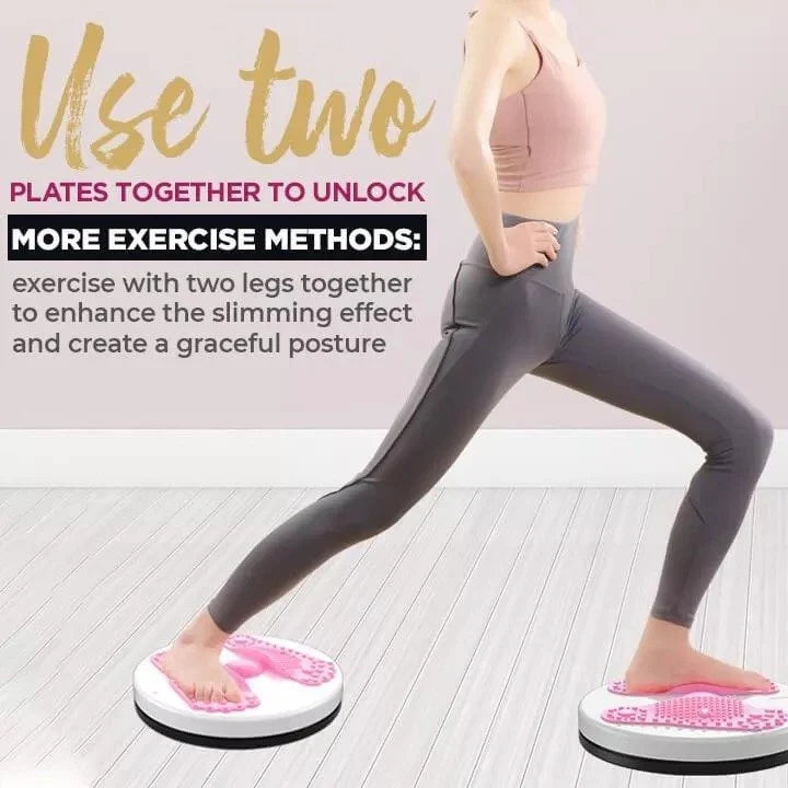 Waist Trainer | Highly Springy Twist Rope & Reflexology Wave Plate | 120 kg Capacity