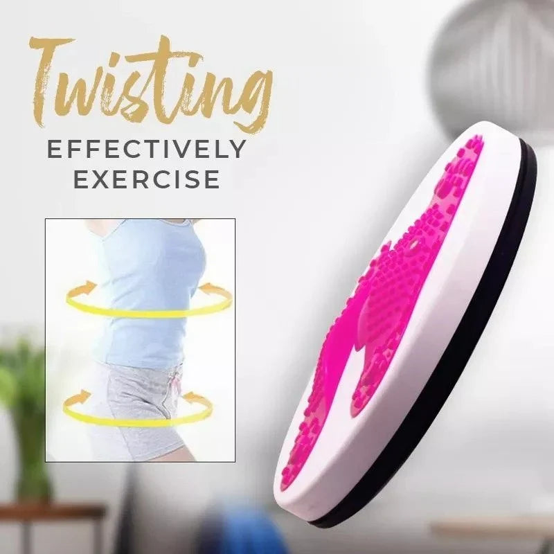 Waist Trainer | Highly Springy Twist Rope & Reflexology Wave Plate | 120 kg Capacity