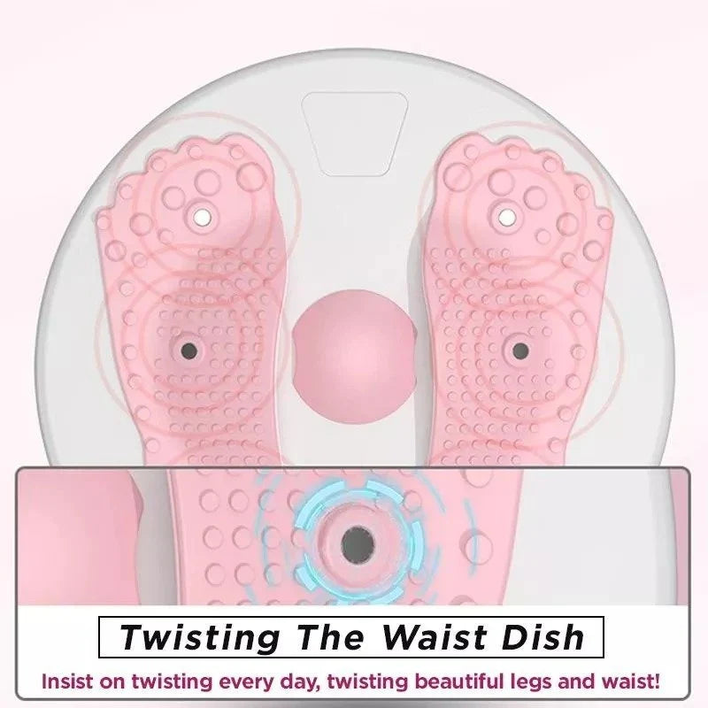 Waist Trainer | Highly Springy Twist Rope & Reflexology Wave Plate | 120 kg Capacity