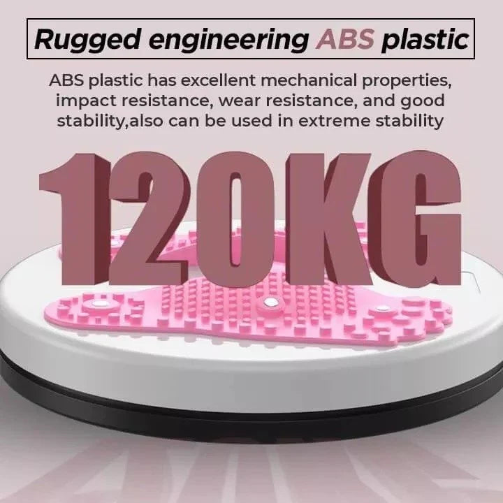 Waist Trainer | Highly Springy Twist Rope & Reflexology Wave Plate | 120 kg Capacity