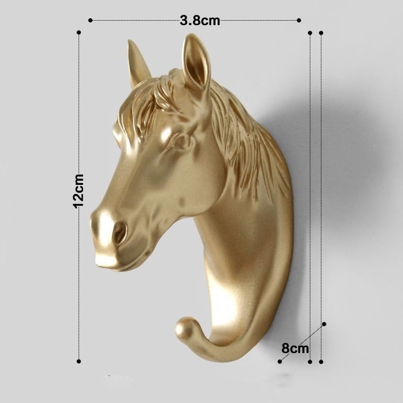 Wall Hook and Mounted Coat Rack with Key Hanger for Decorative Animal Head Design