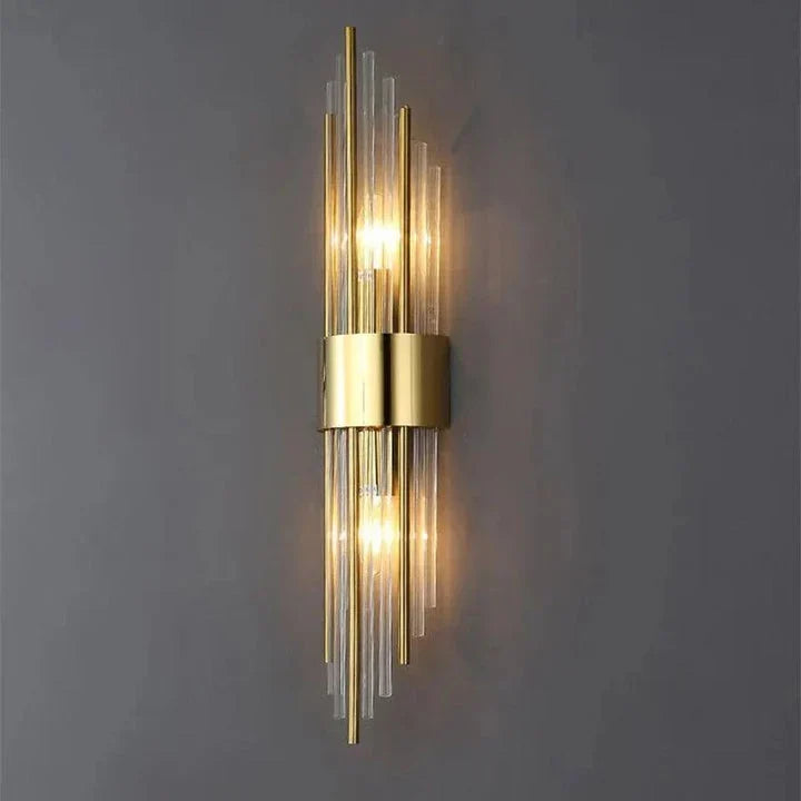 Wall Light | Crystal Faceted LED | Gold Finish
