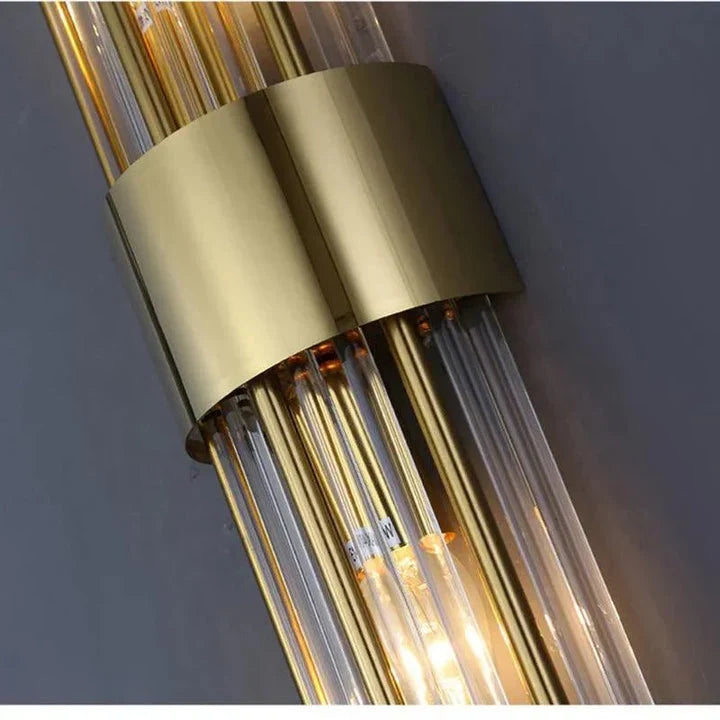 Wall Light | Crystal Faceted LED | Gold Finish