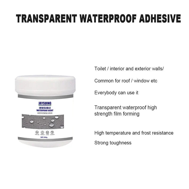 Waterproof Coating | Transparent Non-Yellowing & Long-Lasting | With Brush