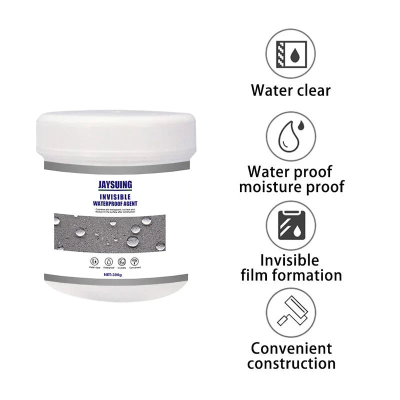 Waterproof Coating | Transparent Non-Yellowing & Long-Lasting | With Brush