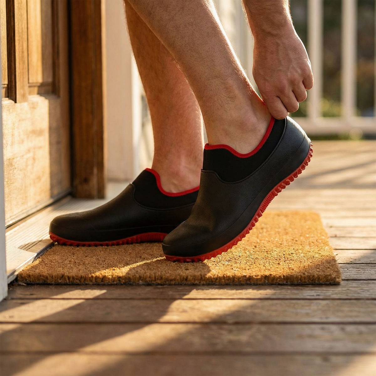 Waterproof Slip on Garden Shoes with Non Rubber Sole and Flexible Work Design