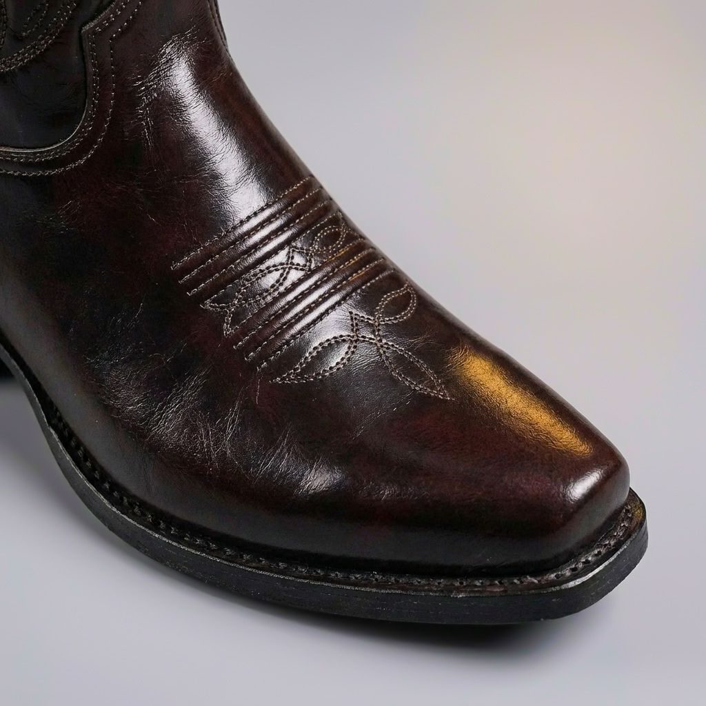 Western Leather Cowboy Boots for Men