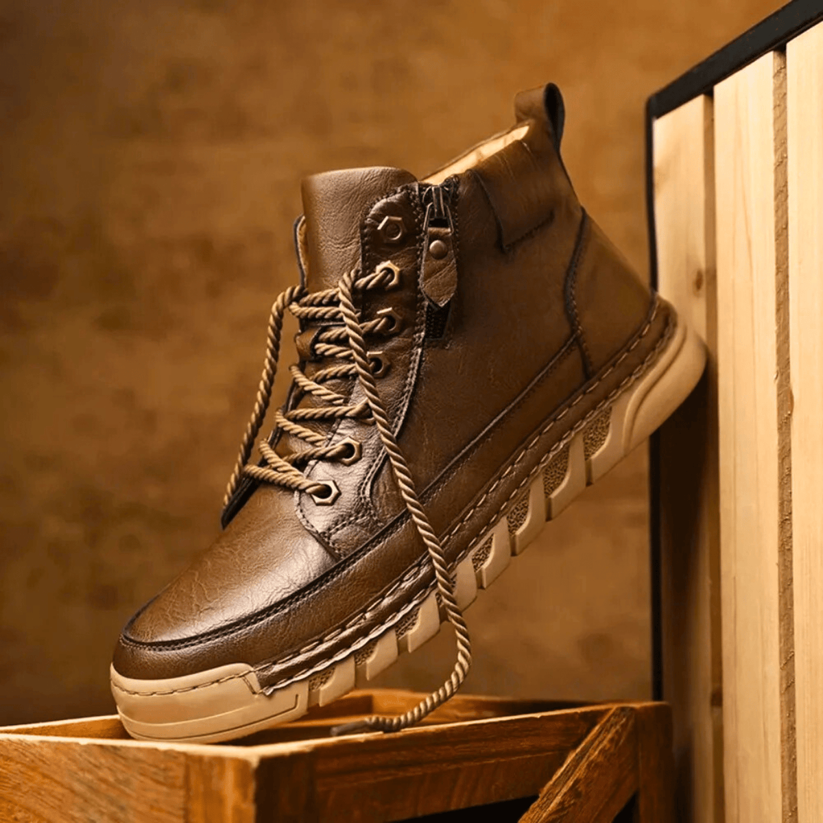 MEN'S LEATHER BOOTS