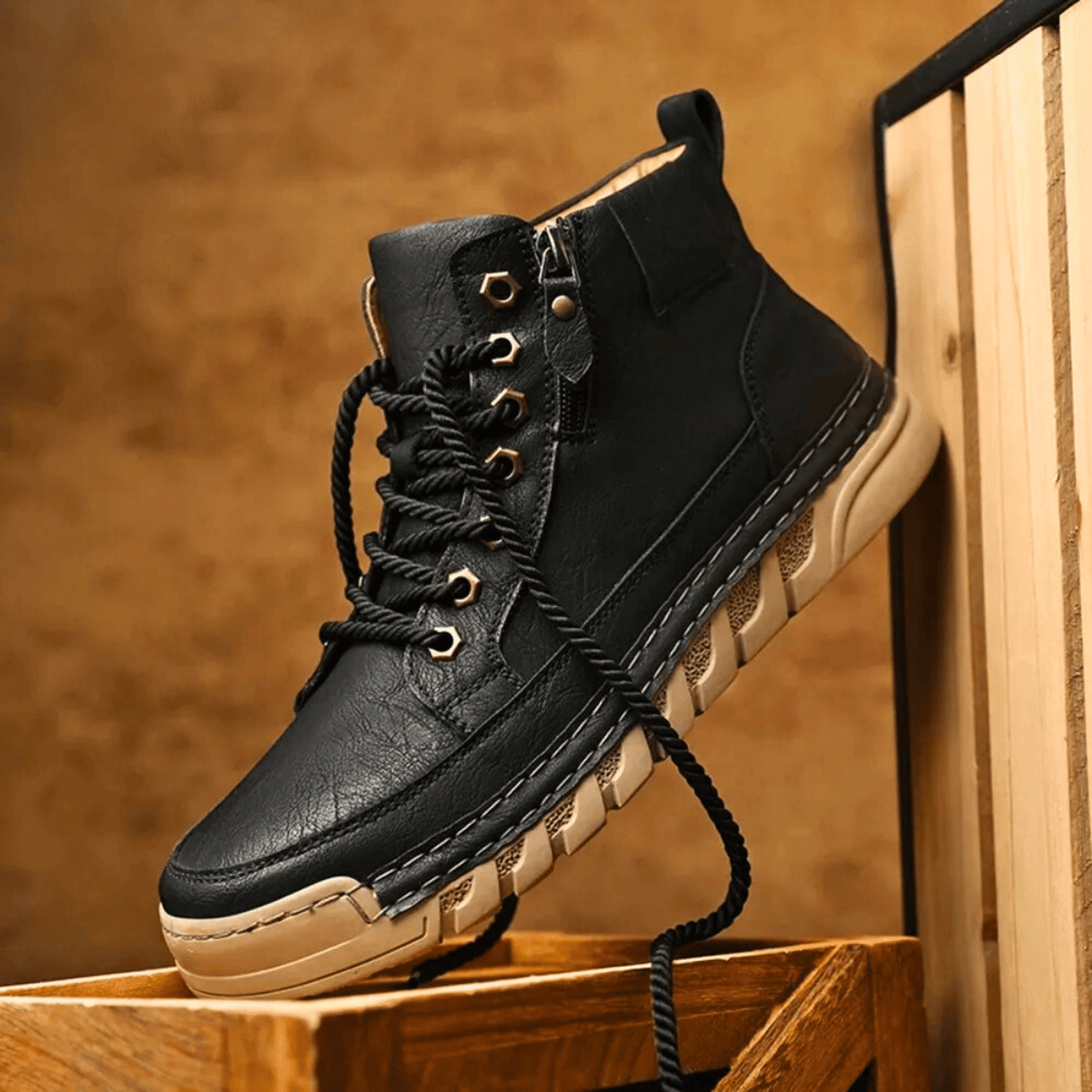 MEN'S LEATHER BOOTS