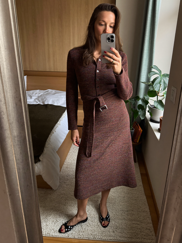 Customer photo: Women's Knit Midi Dress