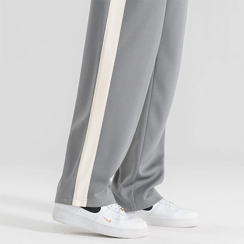 Wide-Leg Sweatpants with Side Stripe for Men