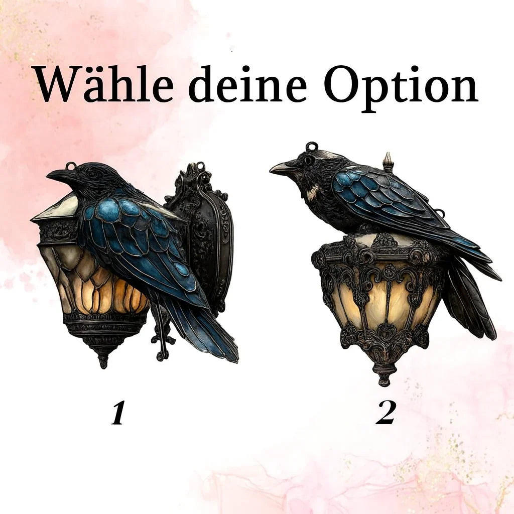 Window & Wall Decoration | Acrylic Gothic Raven Motif | Indoor