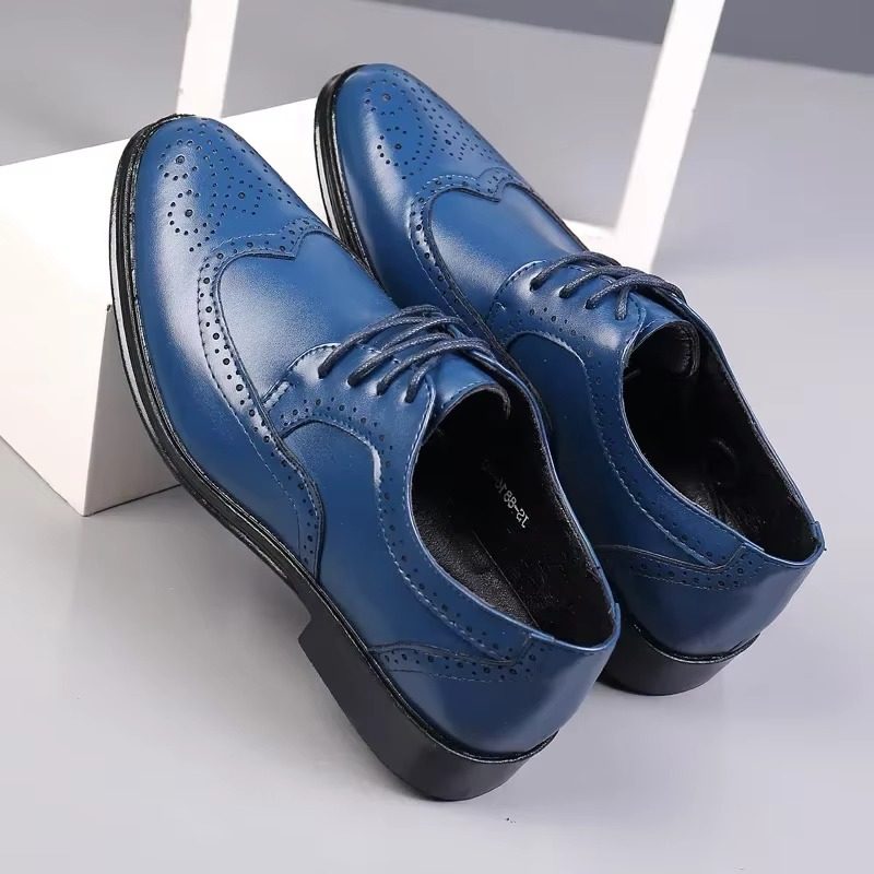 Wingtip Lace-Up Oxford Shoes for Men