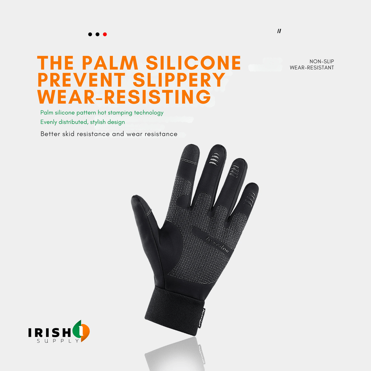 Winter Bike Riding Gloves with Waterproof Thermal Shell and Touchscreen Fingertips