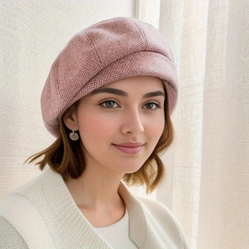 Winter Hat | Fleece-Lined Wool Blend | One Size
