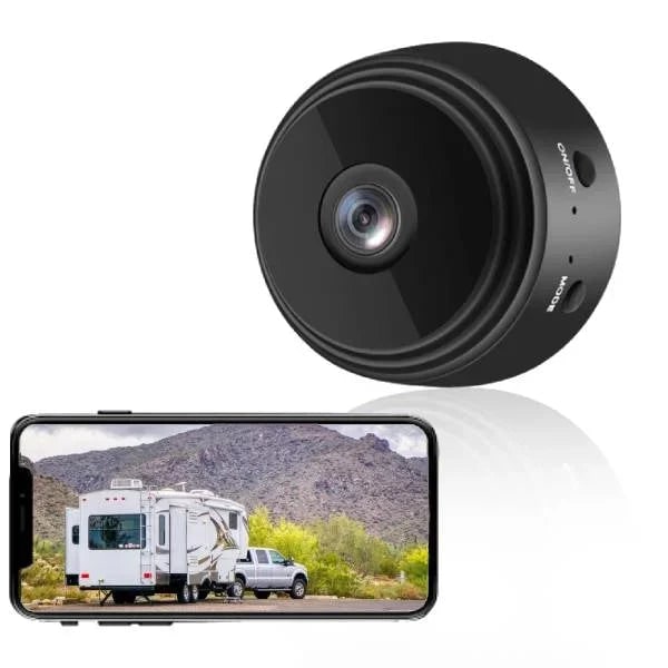 Wireless Mini Security Camera System with Magnetic Stand and Night Vision Doorbell