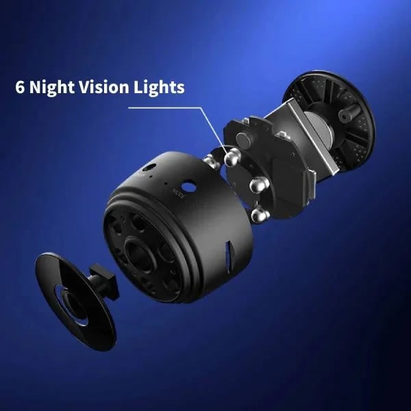 Wireless Mini Security Camera System with Magnetic Stand and Night Vision Doorbell