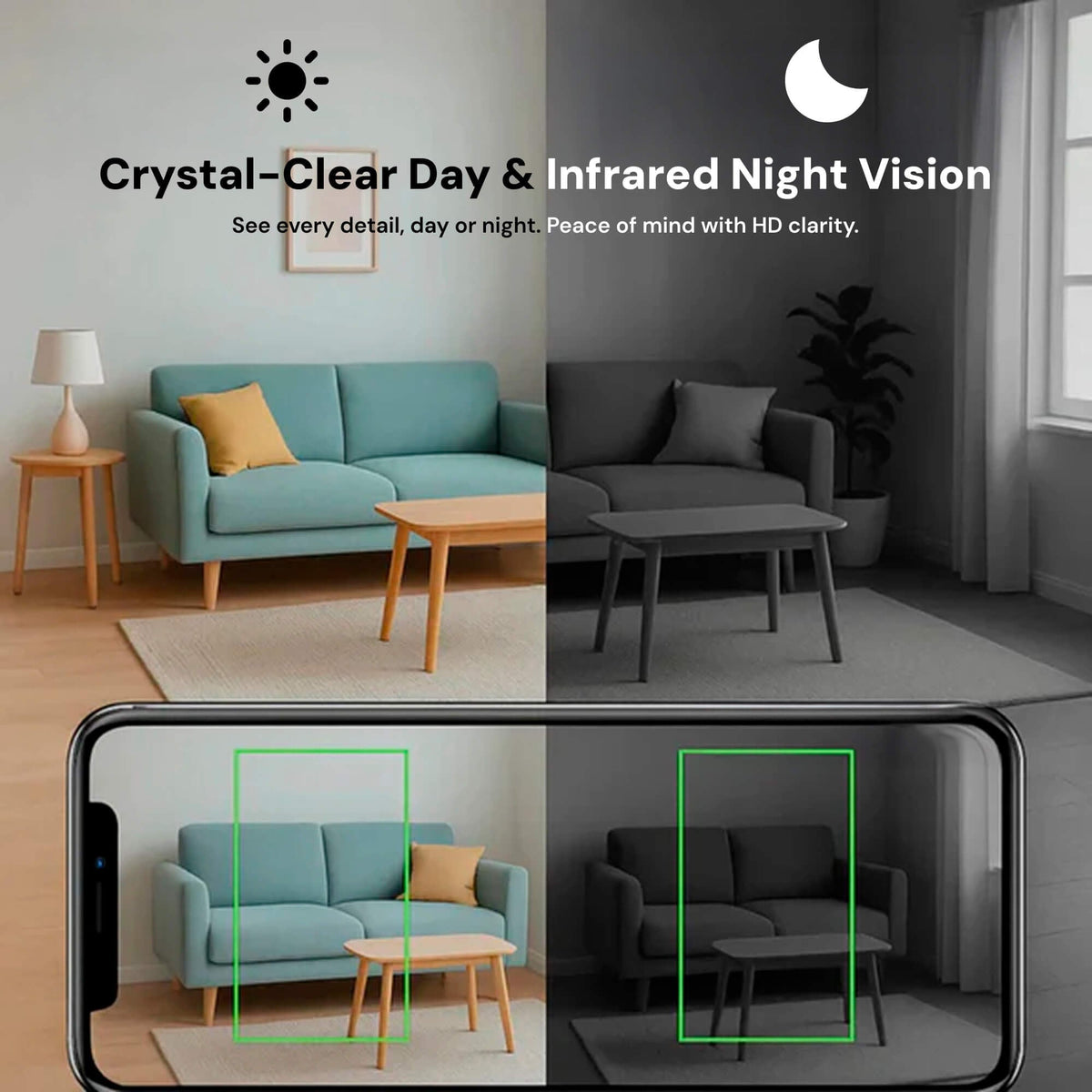 Wireless Mini Security Camera with Night Vision and Motion Detection