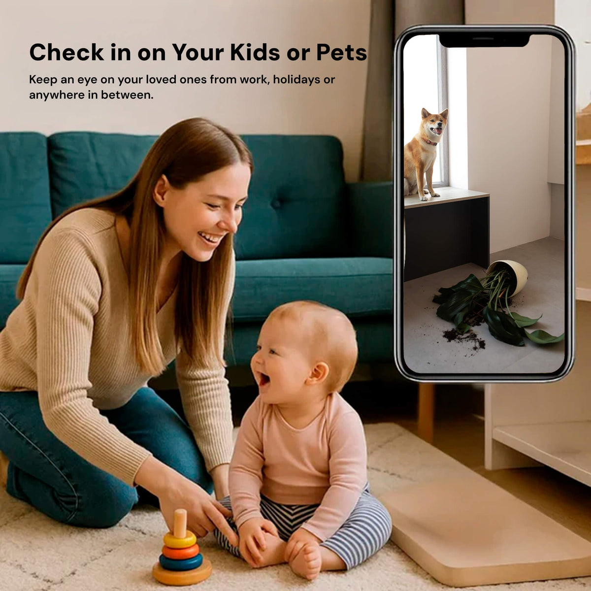 Wireless Mini Security Camera with Night Vision and Motion Detection