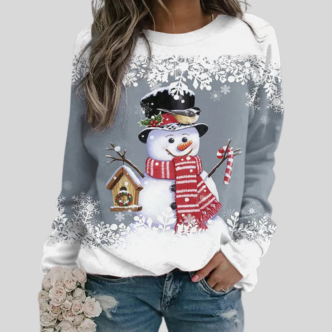 Women's Christmas Snowman Sweatshirt