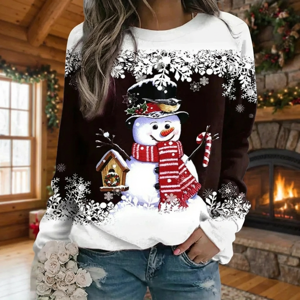 Women's Christmas Snowman Sweatshirt