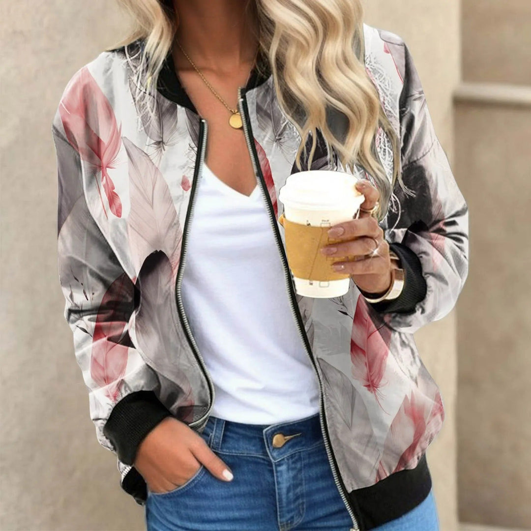 Women's Floral Bomber Jacket