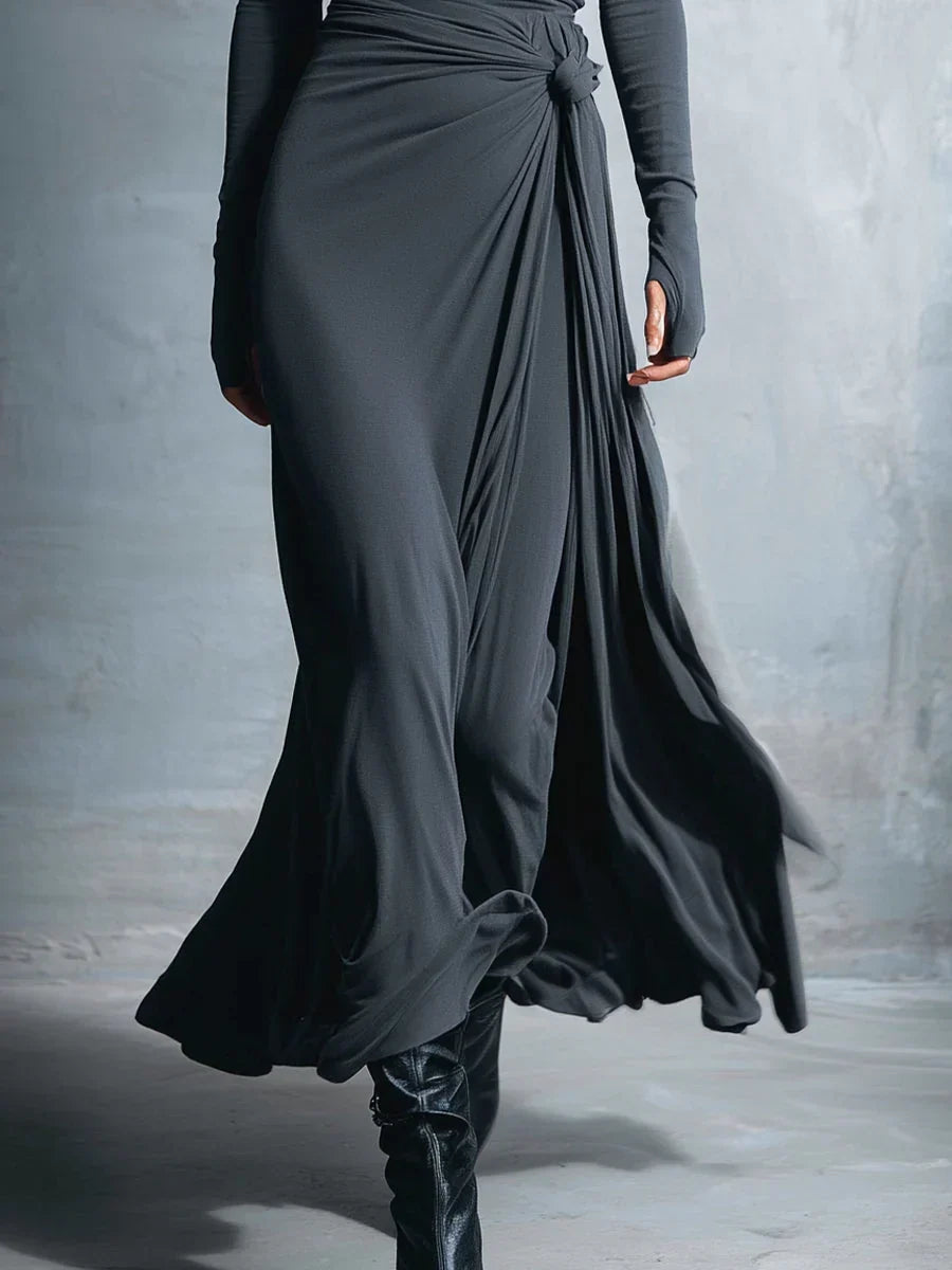 Women's Formal Dress | Maxi Wrap Long Sleeve