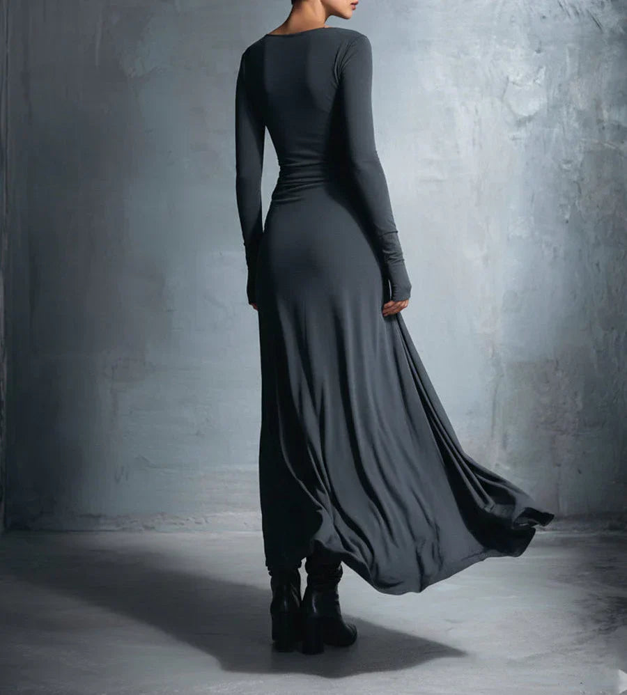 Women's Formal Dress | Maxi Wrap Long Sleeve