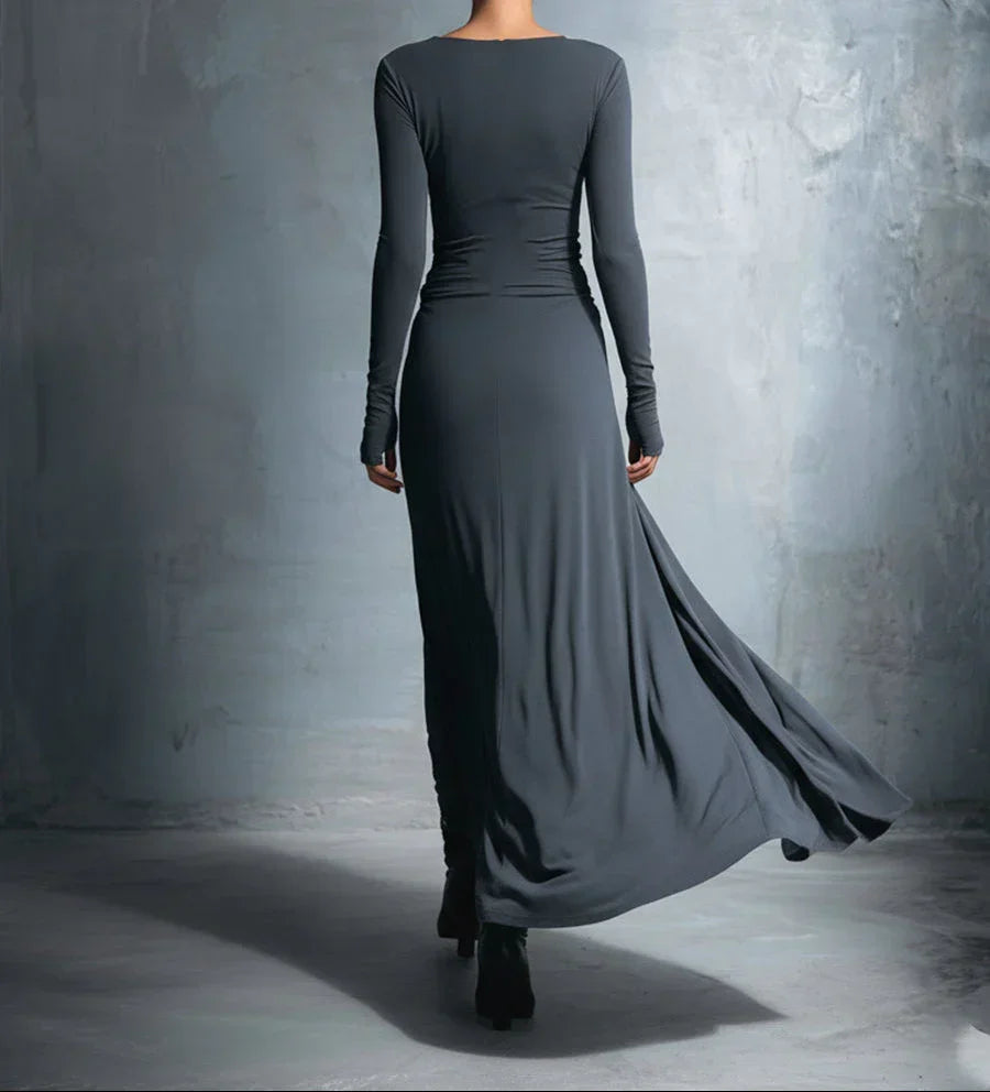 Women's Formal Dress | Maxi Wrap Long Sleeve