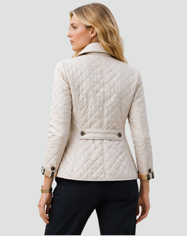 Women’s Lightweight Button-Front Quilted Transitional Jacket