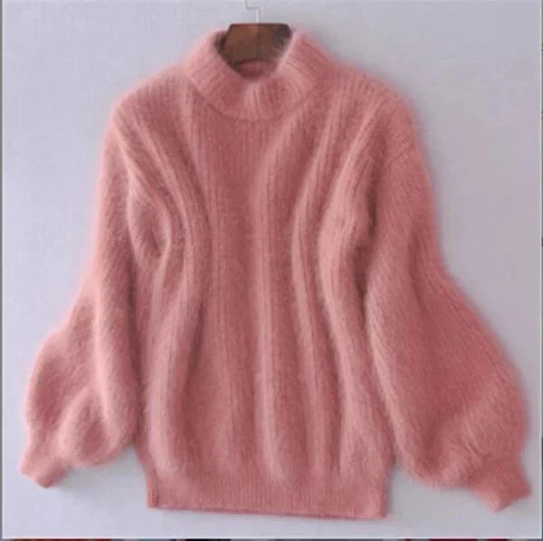 Women's Loose-Knit Wool Sweater – Comfortable and Elegant with Modern Style
