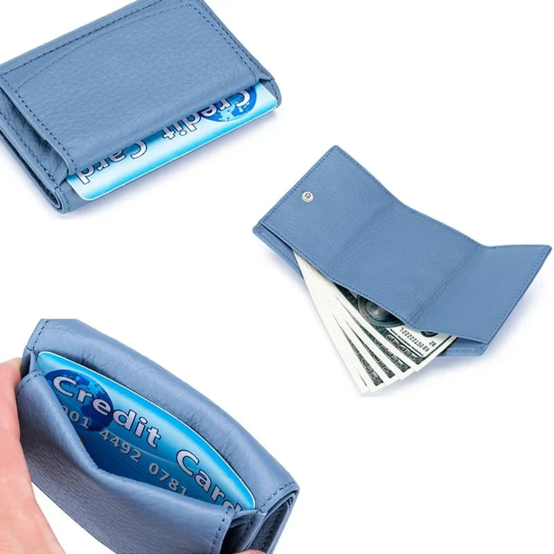 Women's Mini Wallet | RFID-Blocking & Waterproof PU | Snap Closure