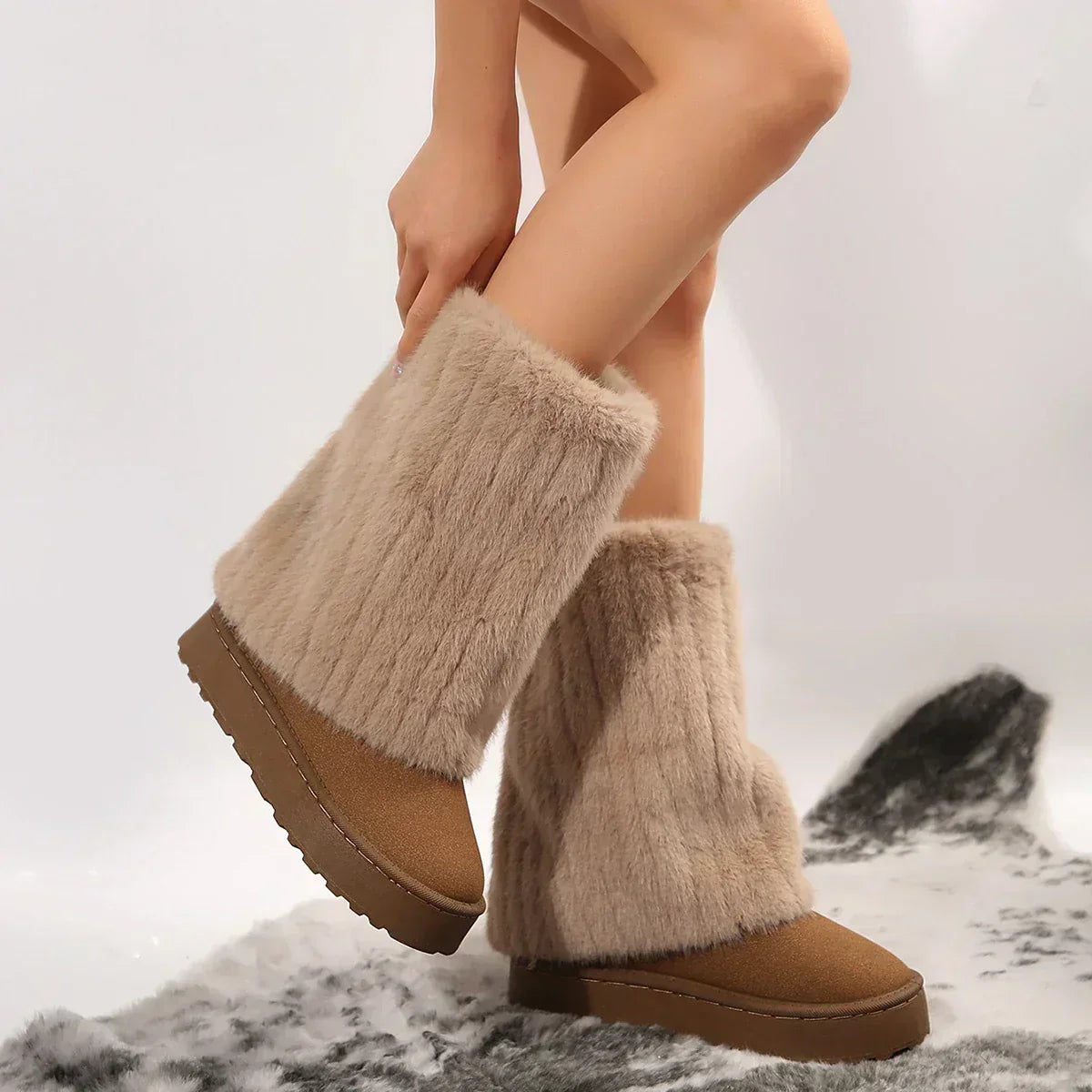 Women's Platform Knee-High Boots