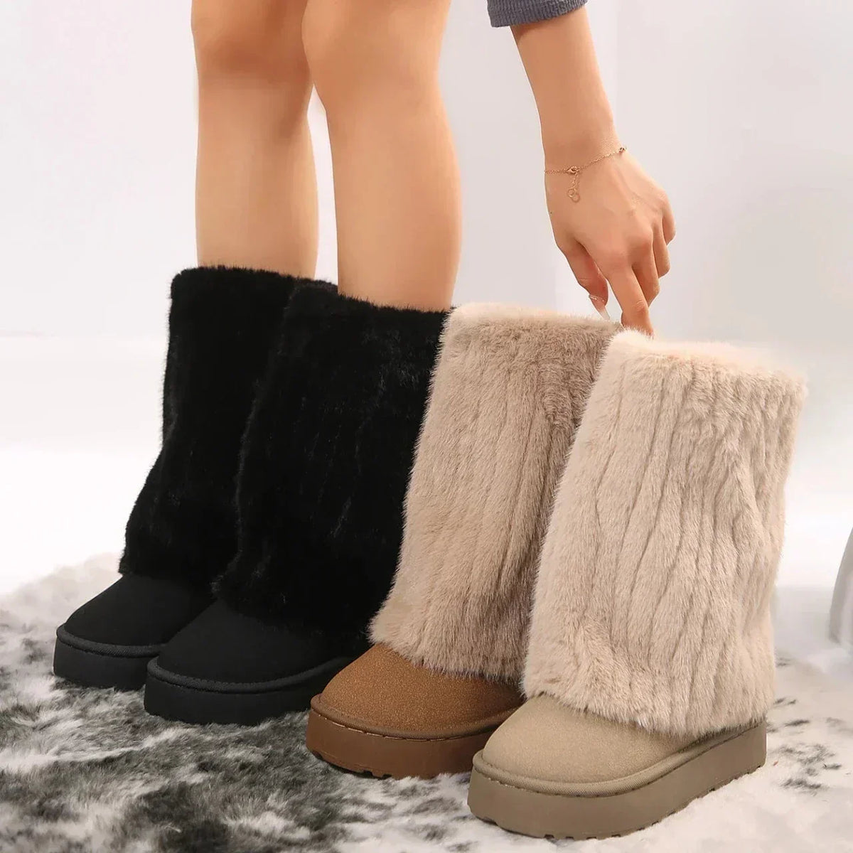 Women's Platform Knee-High Boots