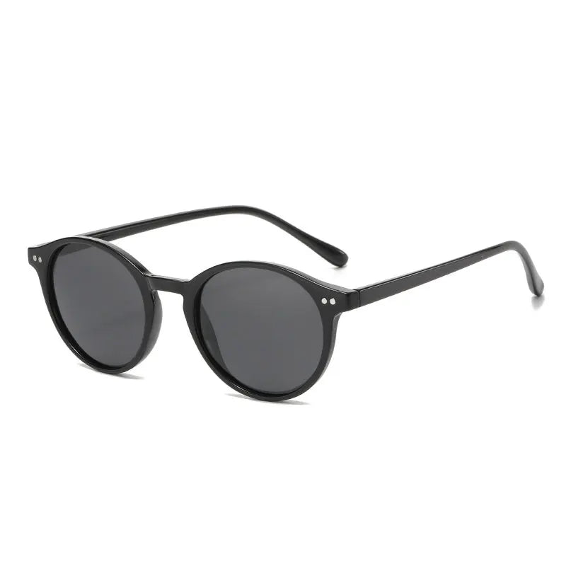 Women's Sunglasses | Polarized & UV400 | Round Leopard Frame
