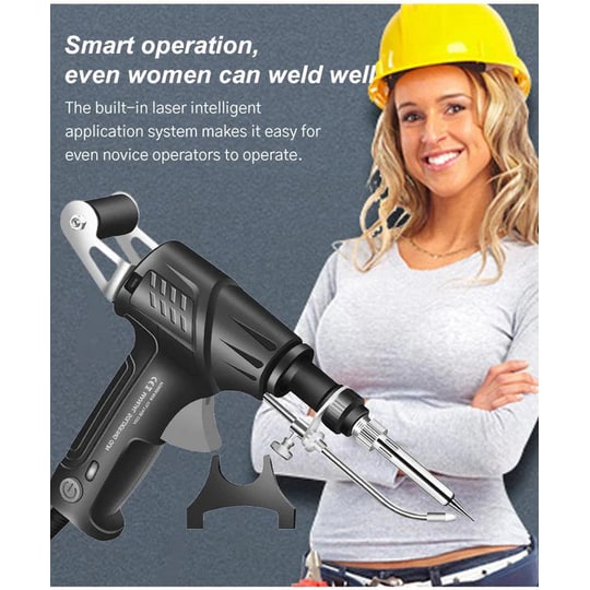 Automatic Soldering Gun with Wire Feed and Temperature Control for Electronics