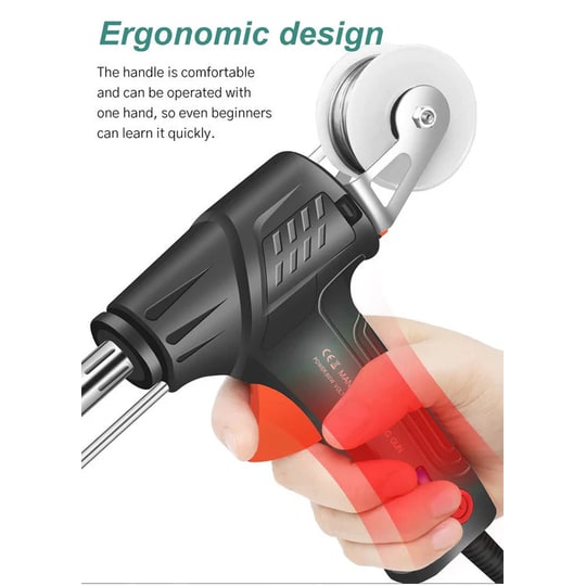 Automatic Soldering Gun with Wire Feed and Temperature Control for Electronics