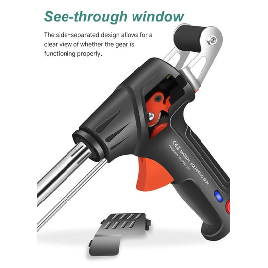 Automatic Soldering Gun with Wire Feed and Temperature Control for Electronics