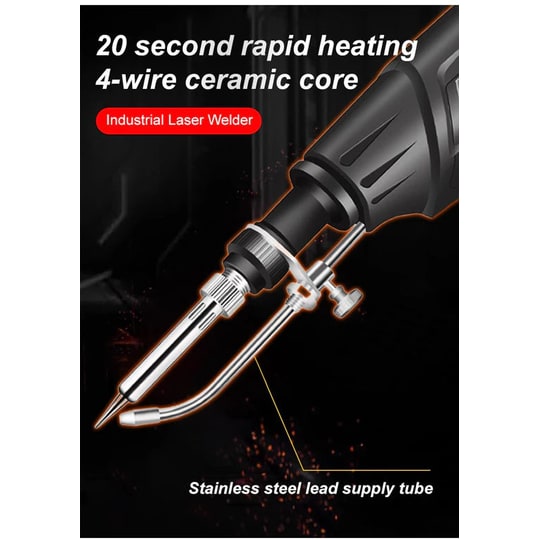Automatic Soldering Gun with Wire Feed and Temperature Control for Electronics